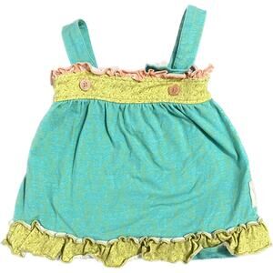 Swanky Baby Vintage Boutique Toddler Girls Colorful Tank size 2-3